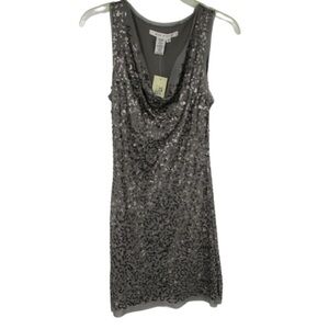 Max Studio NEW with tags sequin dress in pretty charcoal grey